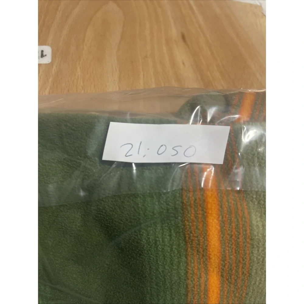 The North Face Fleece 1/4 Zip Pullover Mens M Long Sleeve Striped Green Oran